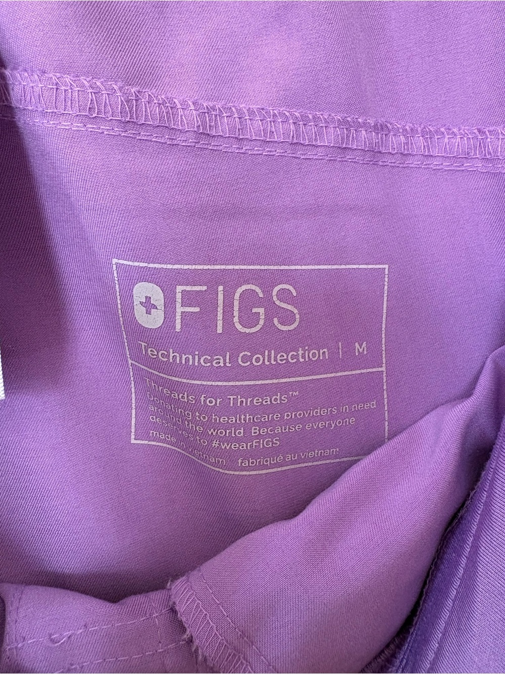 FIGS Kade Cargo Straight Leg Scrub Pants Lilac Dawn #2959 Sz Medium - Picture 6 of 11
